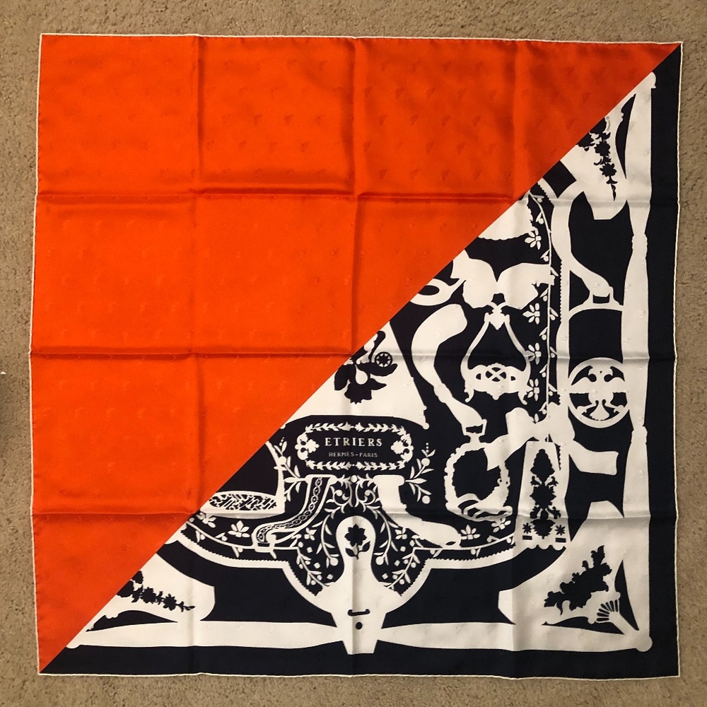 NWOT Hermes Silk Scarf - Etriers Tattoo
